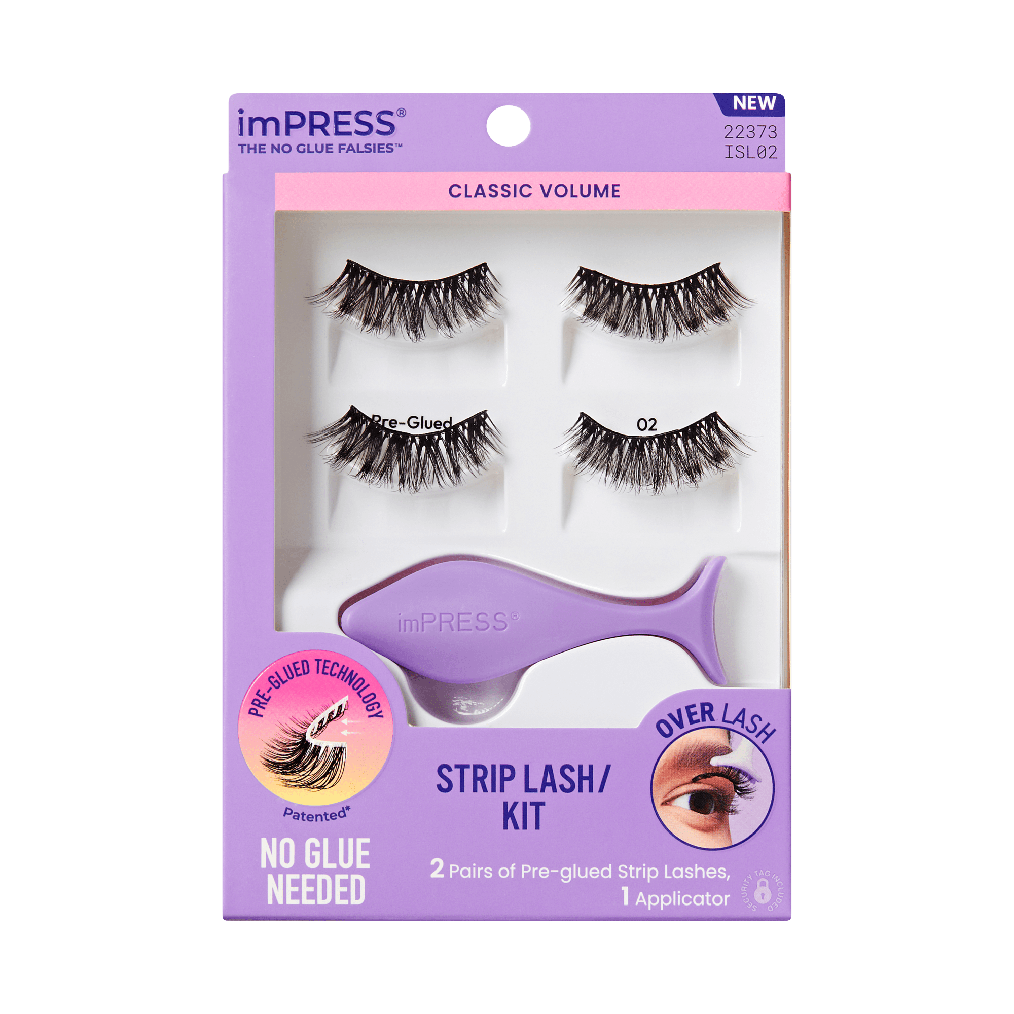imPRESS Falsies Pre-Glued Strip Lashes Kit - Classic Volume