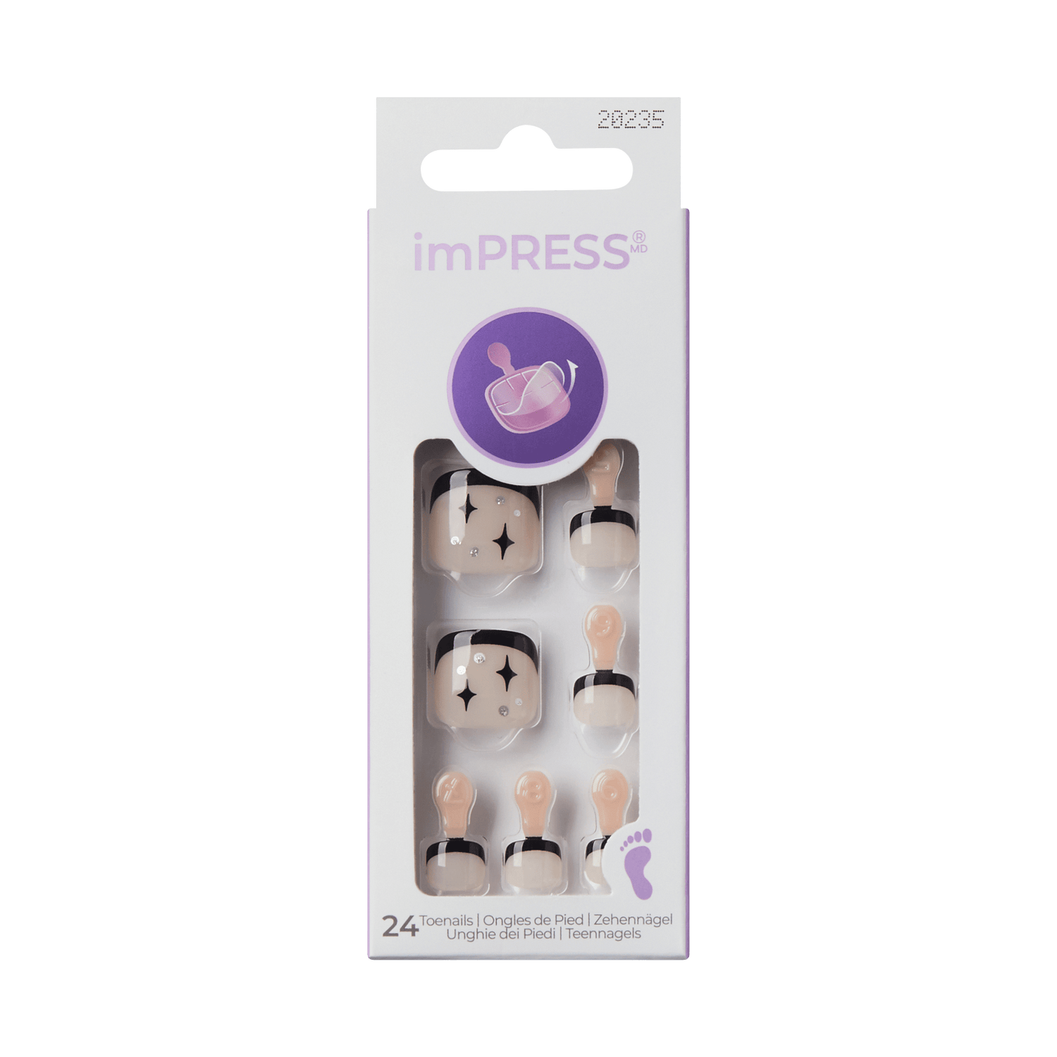 imPRESS Design Press On Pedicure - Paradise
