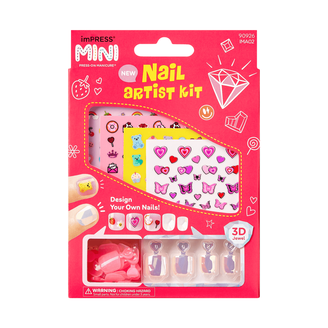 imPRESS Mini Nail Artist Kit Press On Nails - Wannabe U