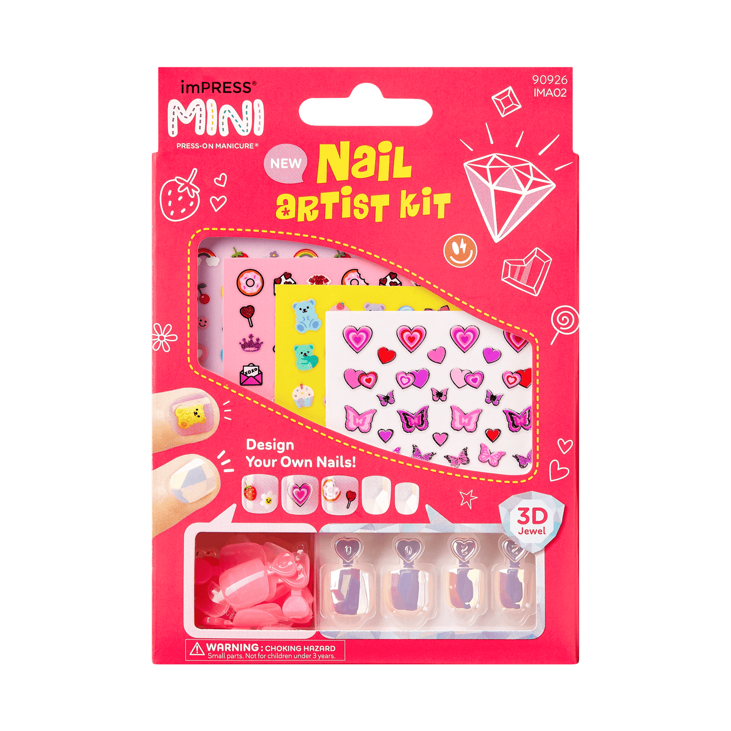 imPRESS Mini Nail Artist Kit Press On Nails - Wannabe U