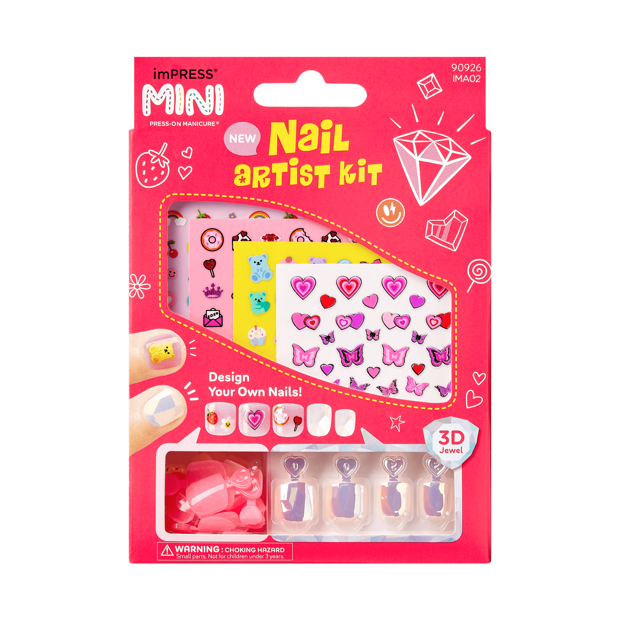 imPRESS Mini Nail Artist Kit Press On Nails - Wannabe U