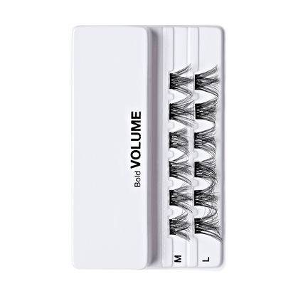 imPRESS Falsies Self Adhesive Eyelashes, 12 Lash Clusters - Bold
