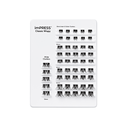 imPRESS Falsies Pre-Glued Lash Clusters Multipack - Classic Wispy