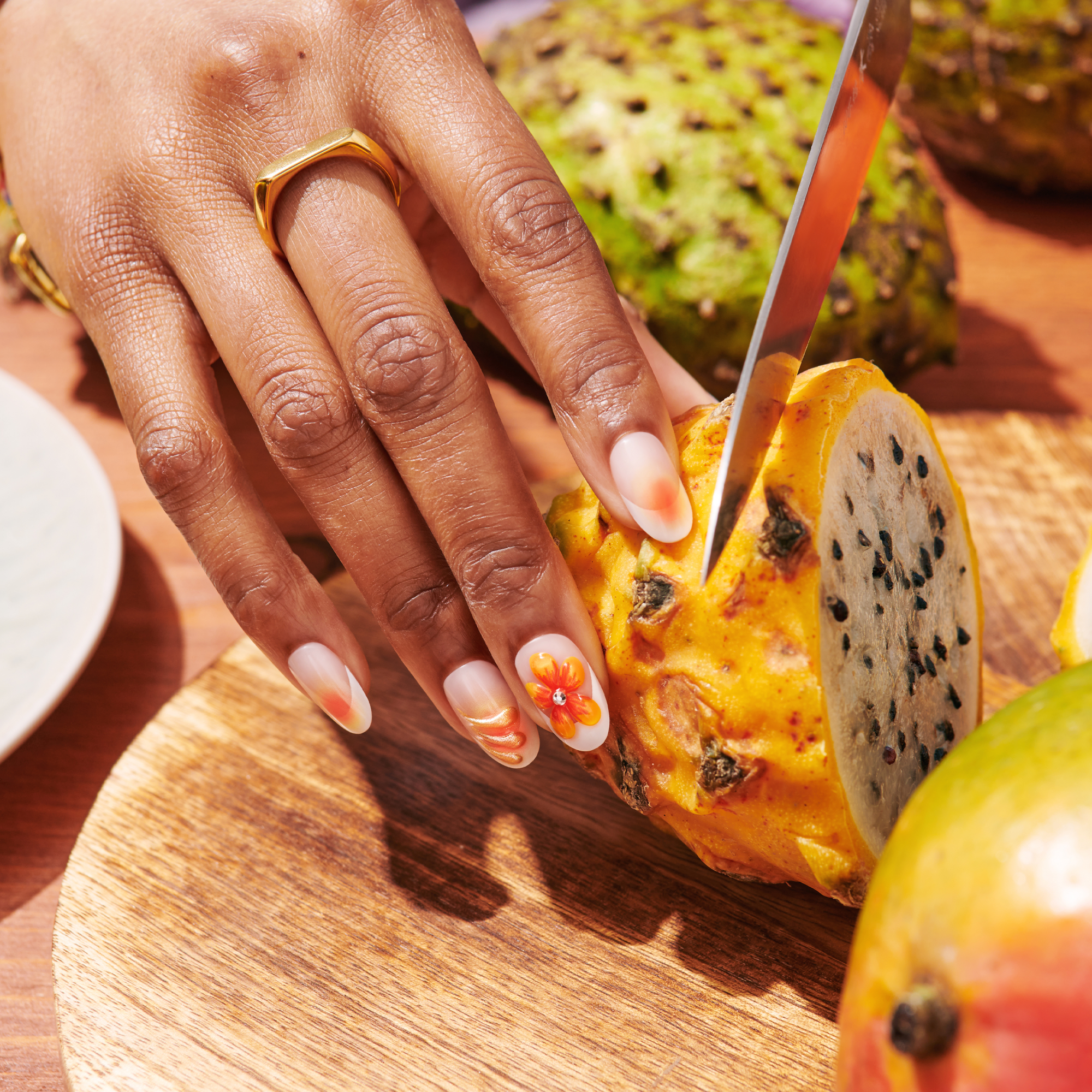 Impress Design Press On Nails - Sea Bloom