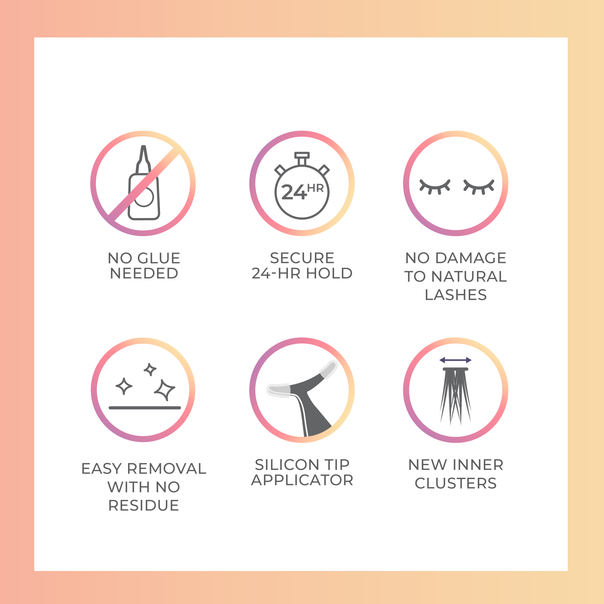 imPRESS+ Press On Self Adhesive Eyelashes - Soft Natural