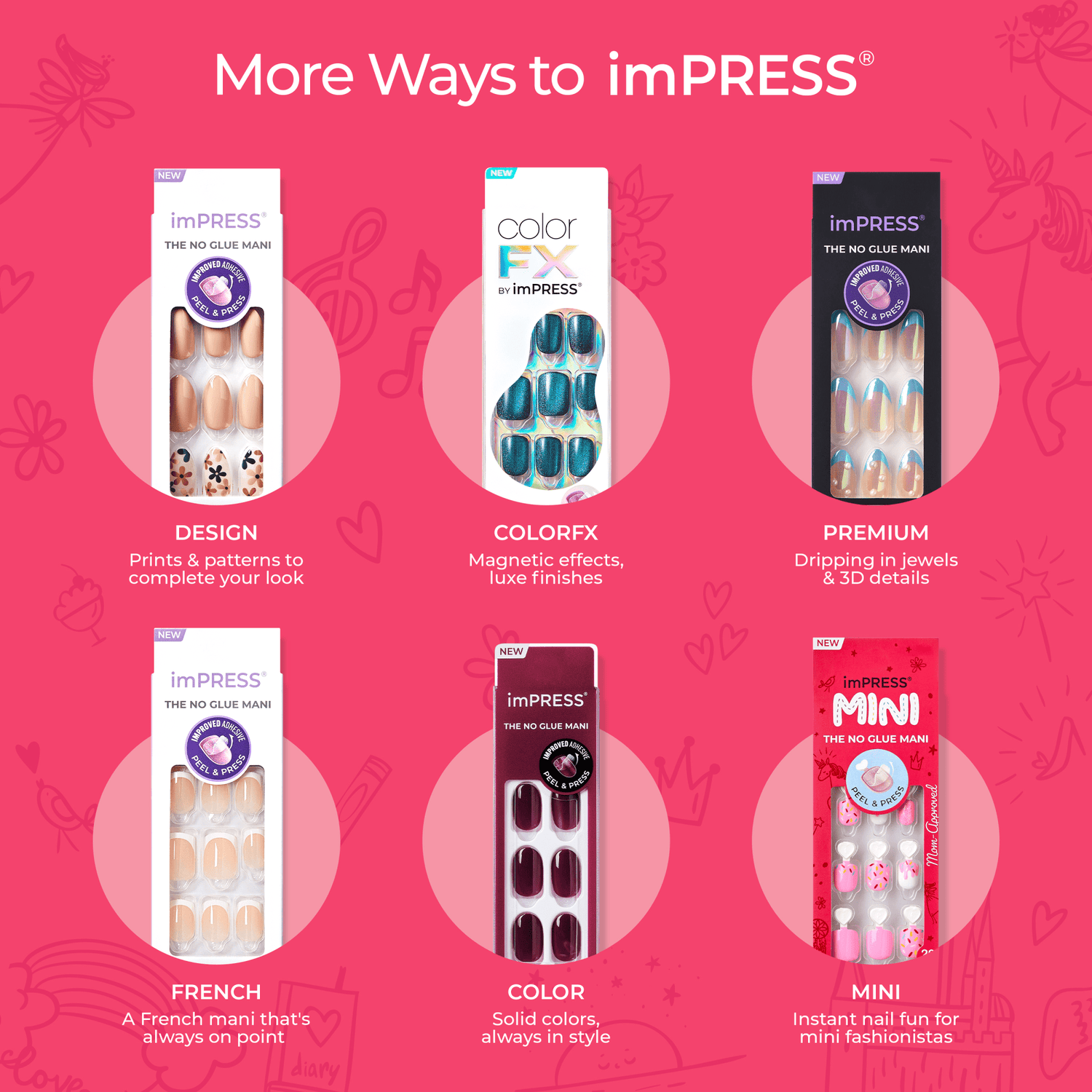 Impress Kids Press On Nails - Fairy Sparkle