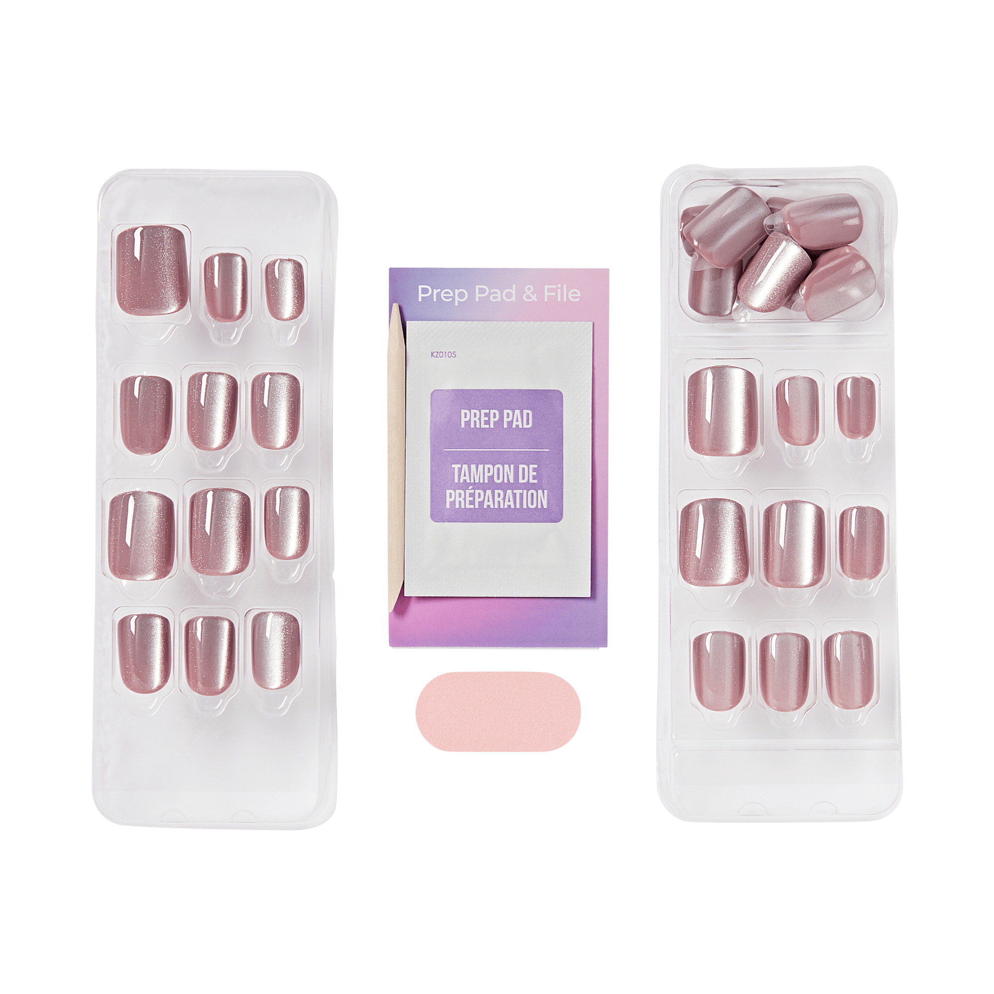colorFX by Impress No Glue Fake Press On Nails - Glowcast | Design, Pink, Short, Squoval, Manicure