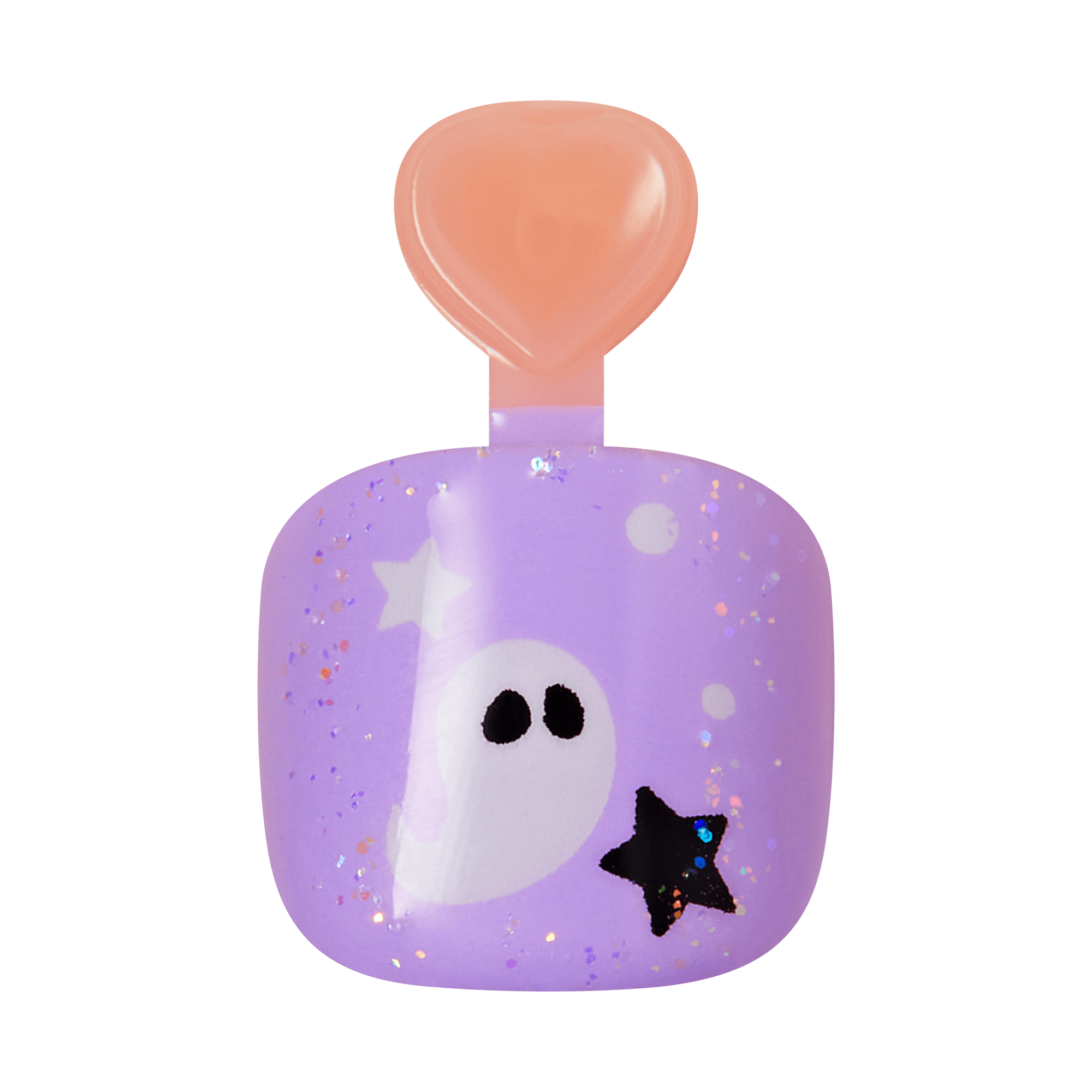 Impress Kids Halloween No Glue Fake Press On Nails - Boo! | Design, Purple &amp; Orange, Kids, Squoval, Glow In The Dark, Manicure