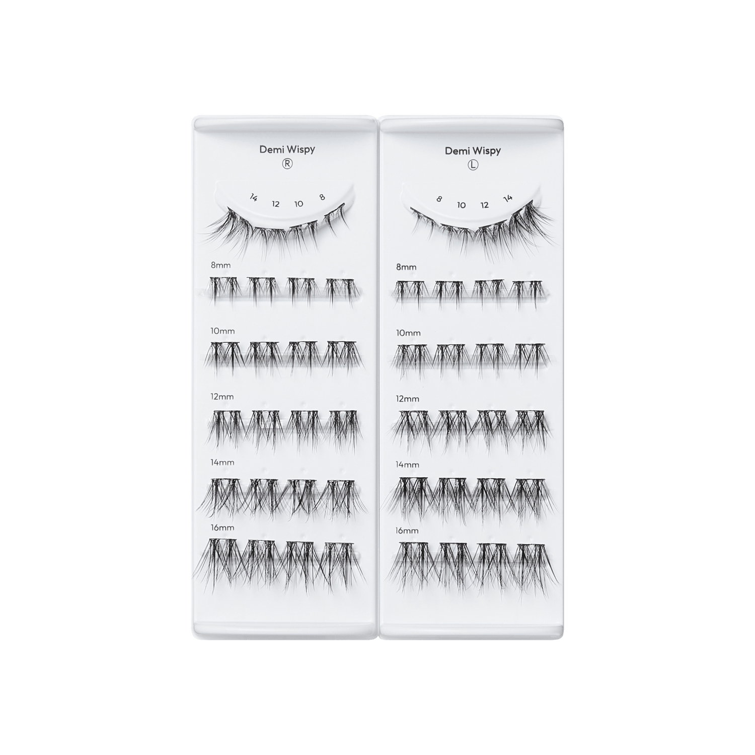 imPRESS Falsies Long Lasting Pre-Glued Lash Clusters Kit - Demi Wispy