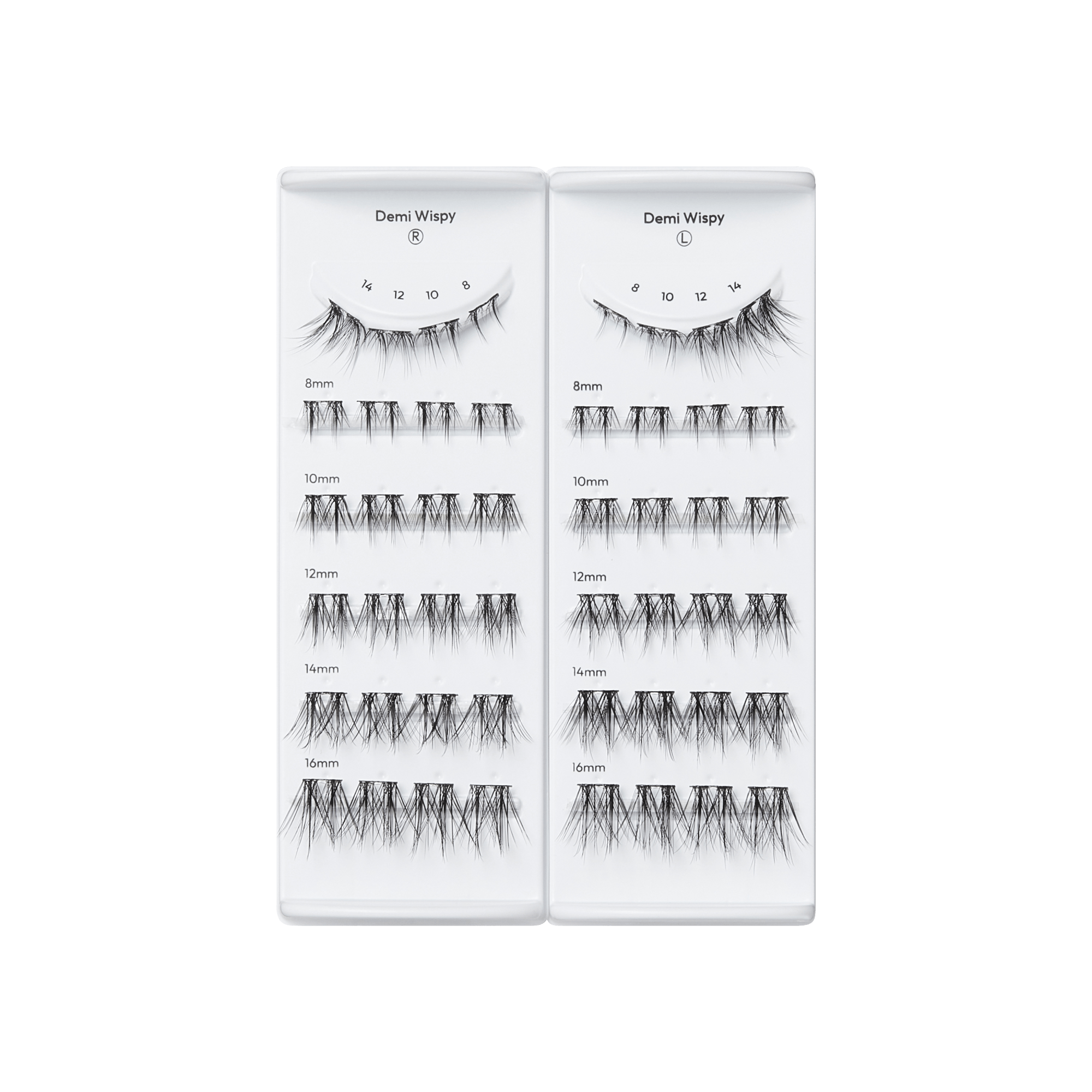 imPRESS Falsies Long Lasting Pre-Glued Lash Clusters Kit - Demi Wispy