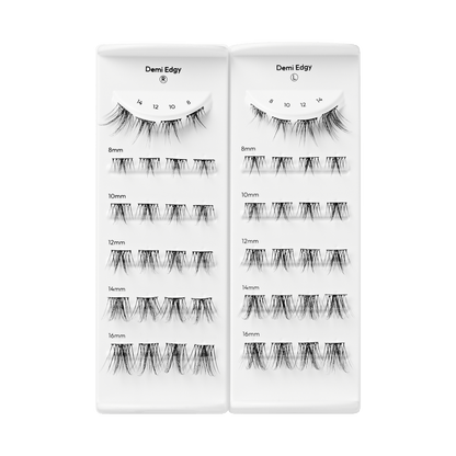 imPRESS Falsies Long Lasting Pre-Glued Lash Clusters Kit - Demi Edgy