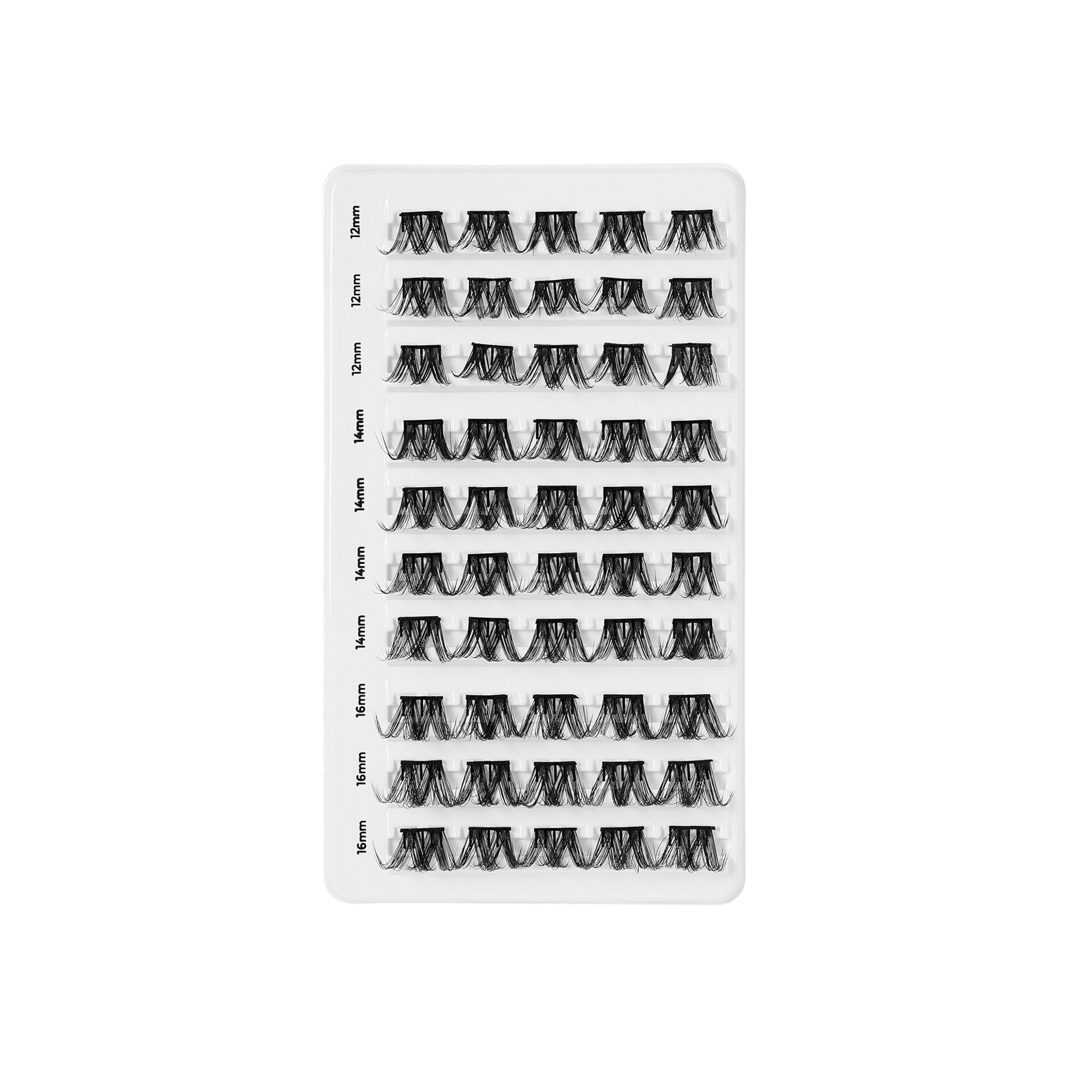 Impress Falsies Pre-Glued False Eyelashes Multipack - Faux Mink Volume | 50 Lash Clusters, 12mm-16mm