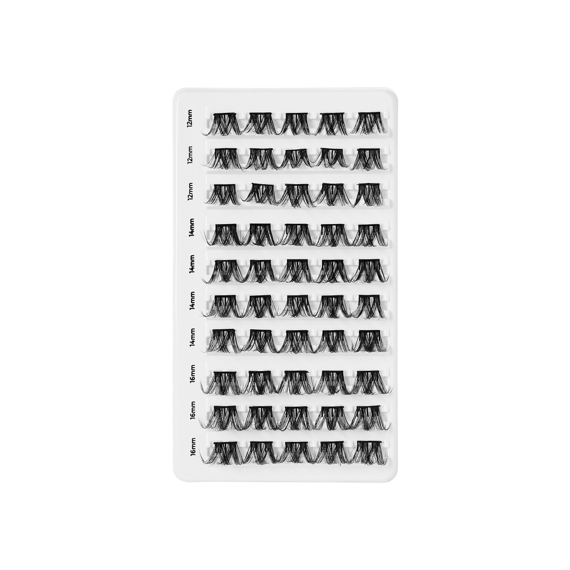 Impress Falsies Pre-Glued False Eyelashes Multipack - Faux Mink Volume | 50 Lash Clusters, 12mm-16mm