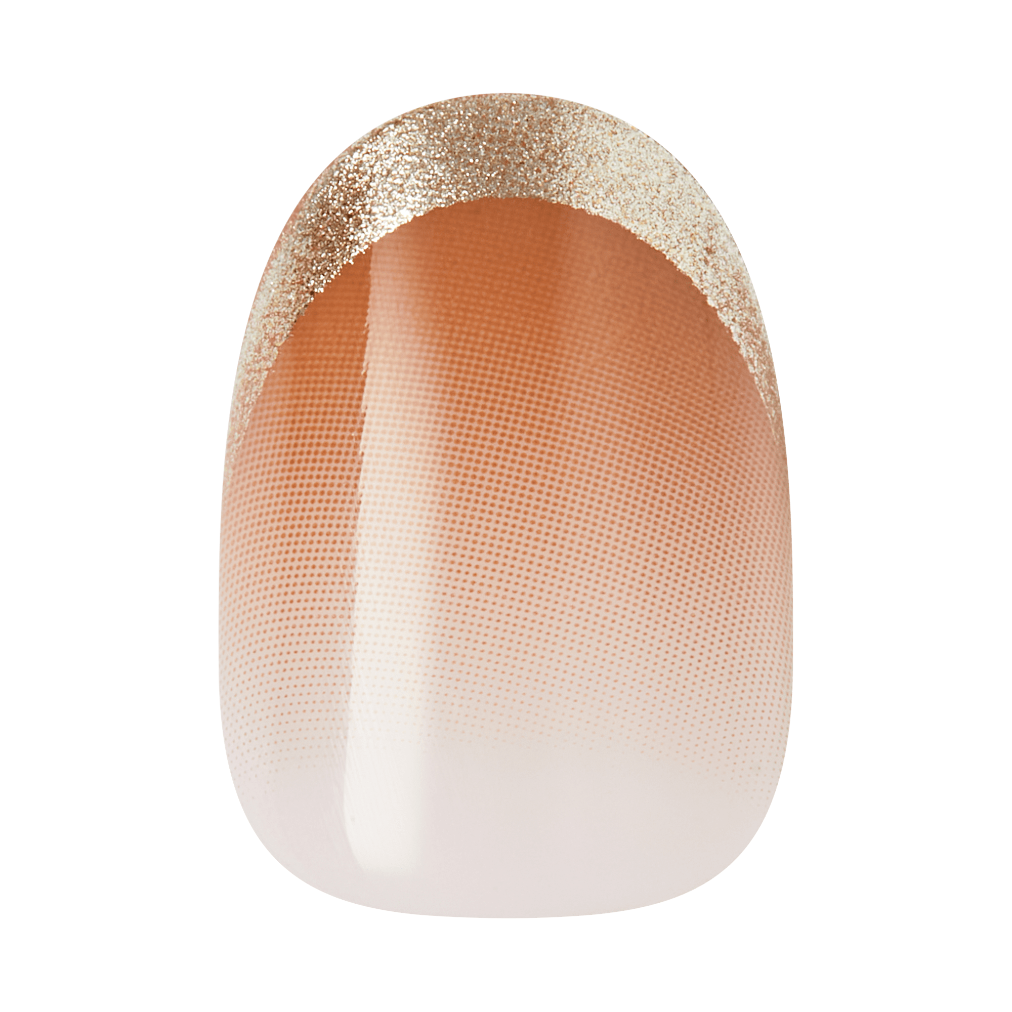 Impress Design No Glue Fake Press On Nails- Polar | Design, Brown, Short, Oval, Manicure