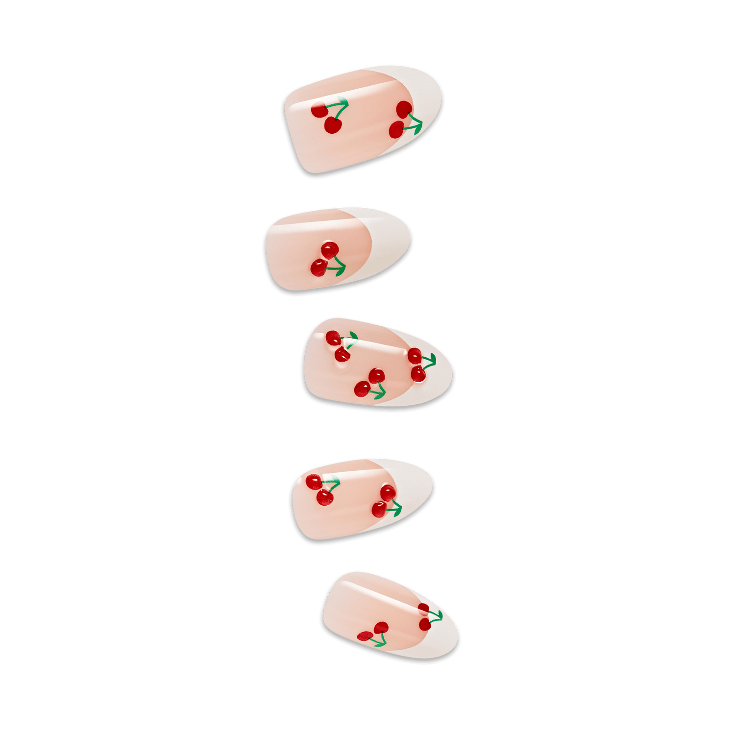 imPRRESS nail chips with cherry french tip design