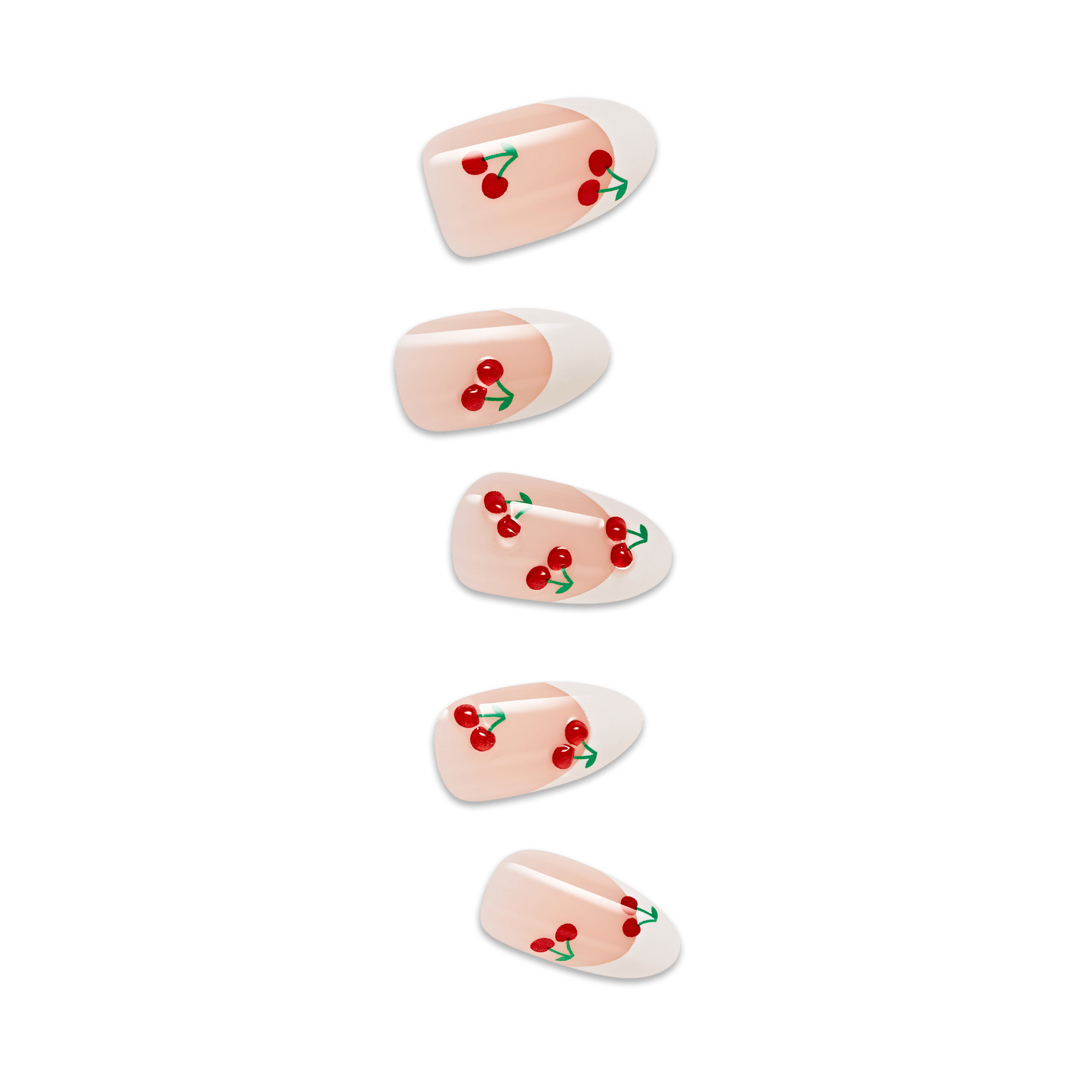 imPRRESS nail chips with cherry french tip design