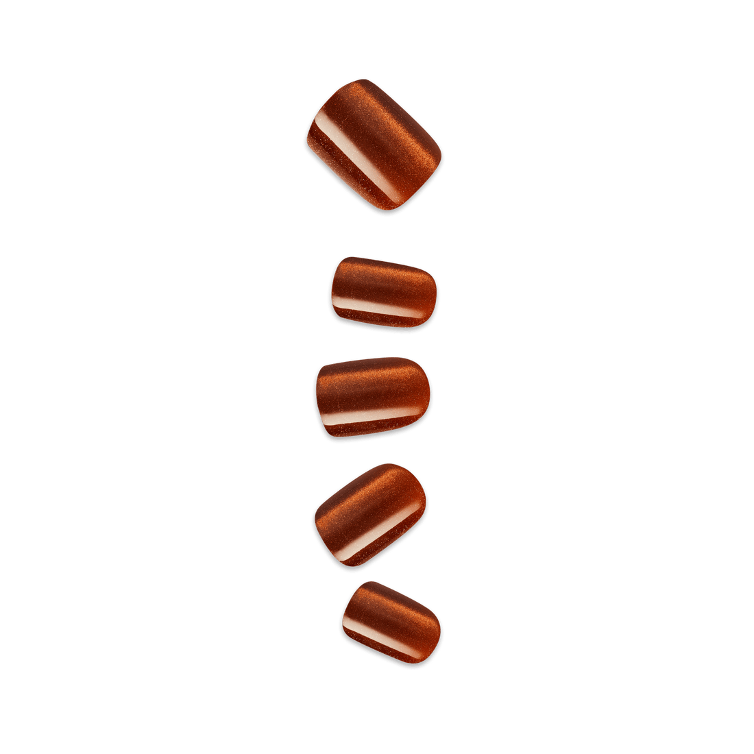 colorFX by Impress No Glue Fake Press On Nails - Ruby Rush | Design, Orange, Short, Squoval, Manicure