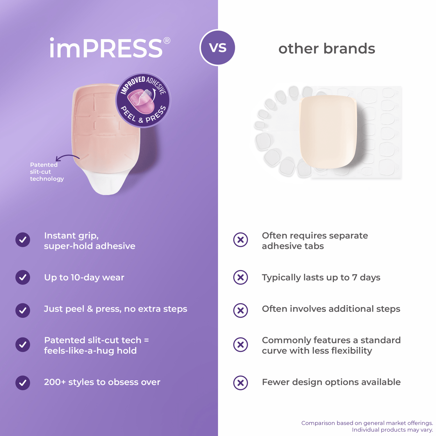 Impress Design Halloween No Glue Fake Press On Nails - Fatal Spell | Design, Blue, Medium, Coffin, Glow In The Dark, Manicure