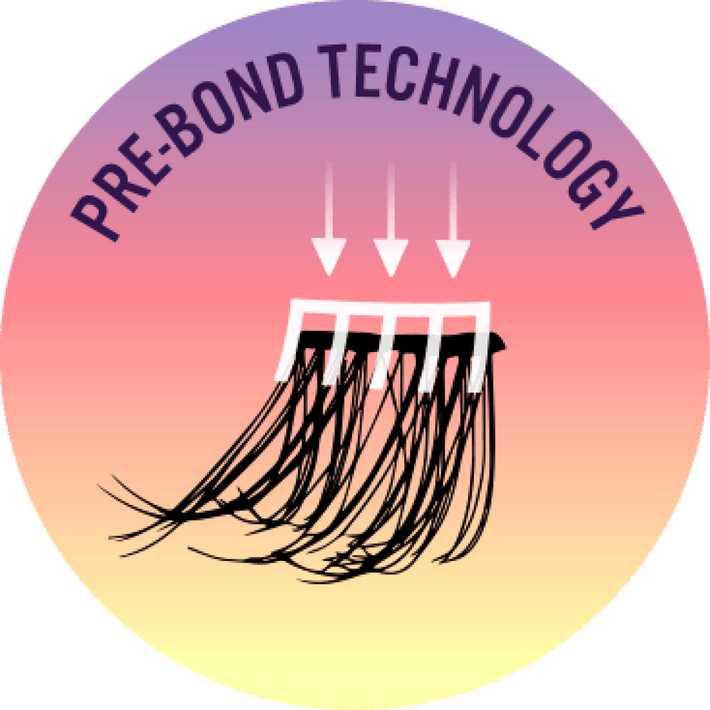 An icon with a lash wisp and the text, 