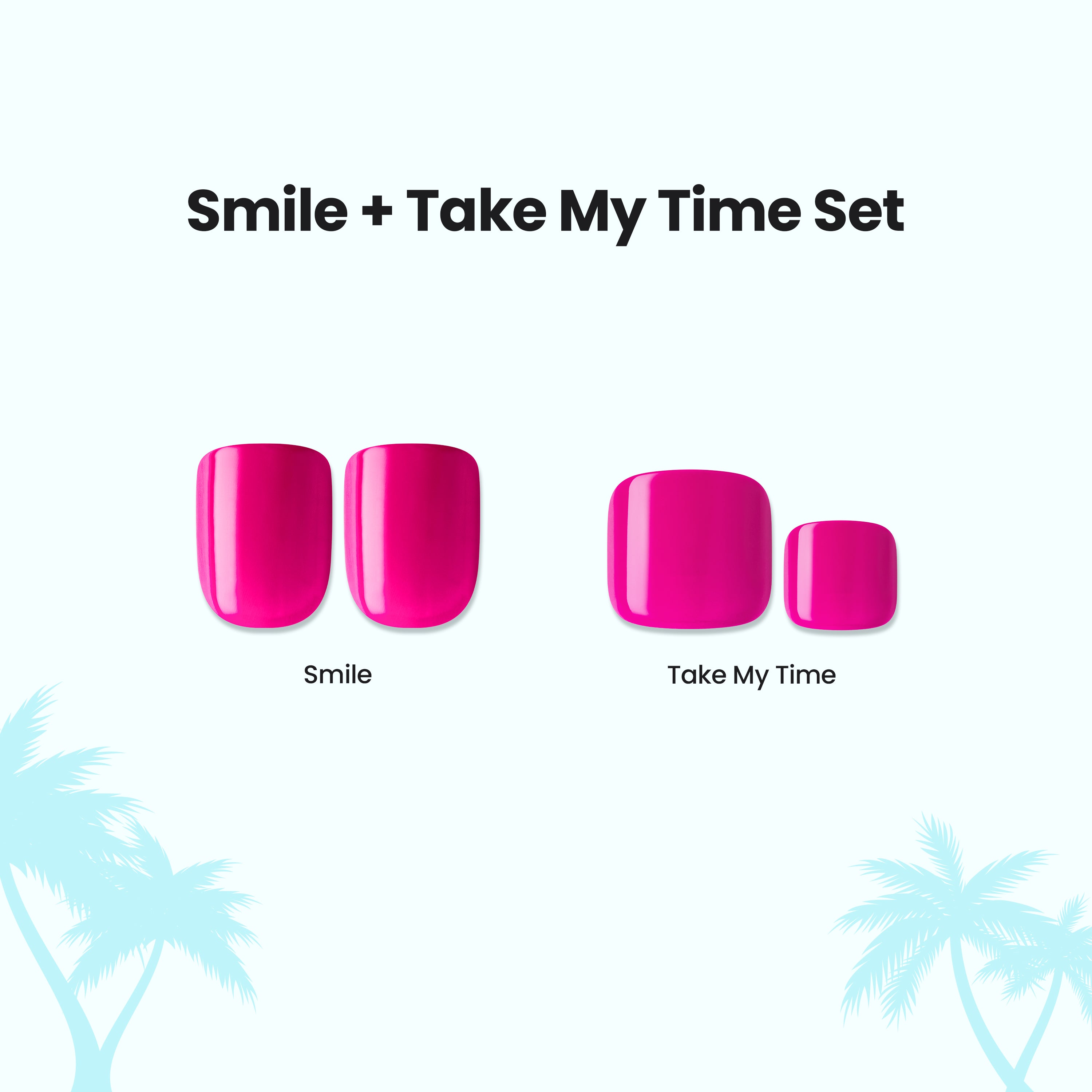 Impress Color Press On Mani &amp; Pedi Bundle - Smile + Take My Time Set