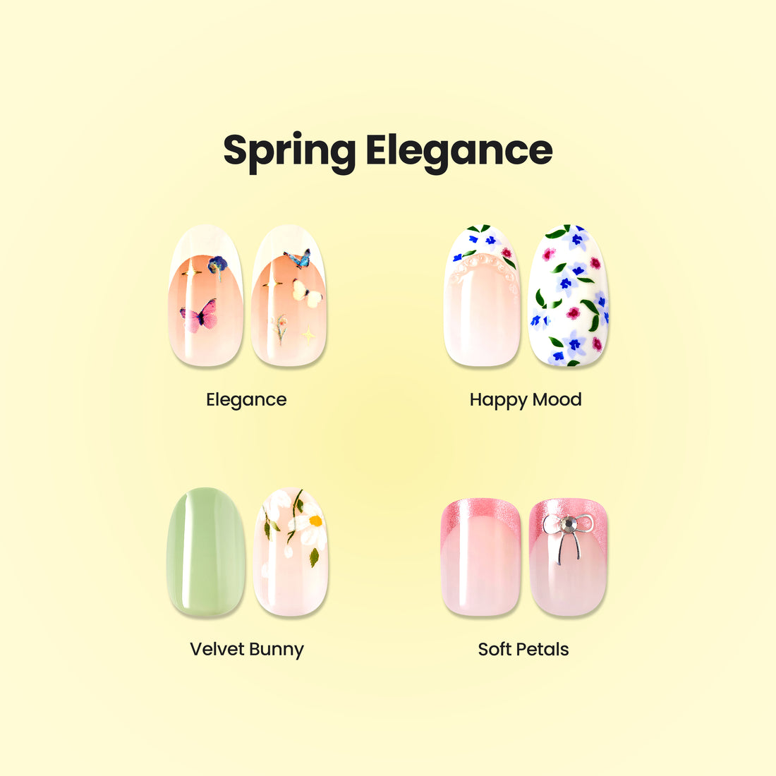 Impress Design Press On Mani Bundle - Spring Elegance