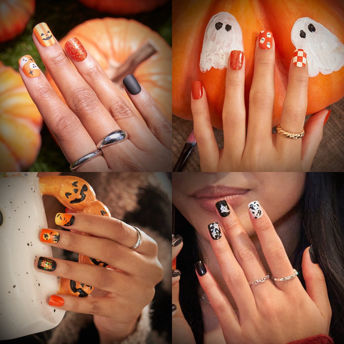 Impress Design No Glue Fake Press-On Halloween Nails Bundle - Spellbound Classics