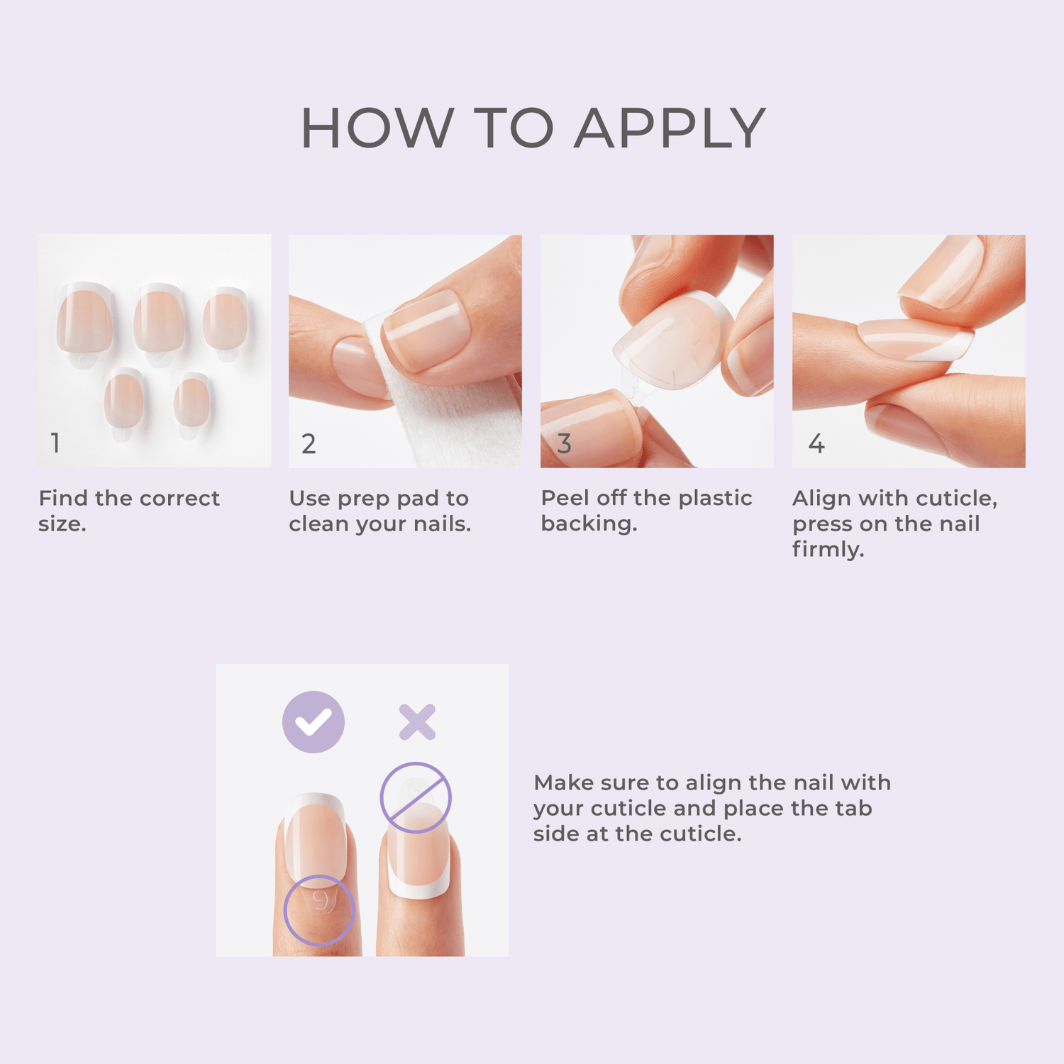 Impress Design No Glue Fake Press On Nails - Fallin&
