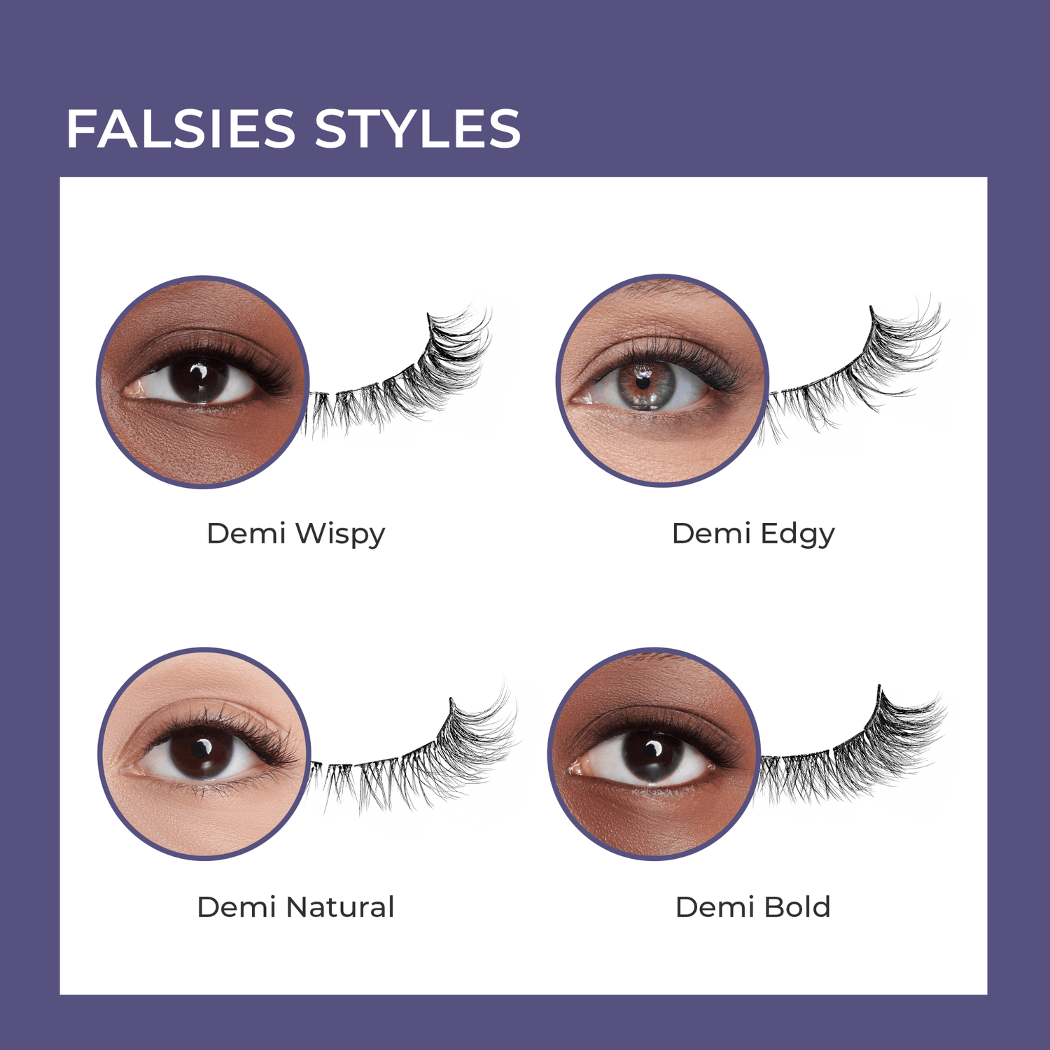 imPRESS Falsies Long Lasting Pre-Glued Lash Clusters Kit - Demi Wispy