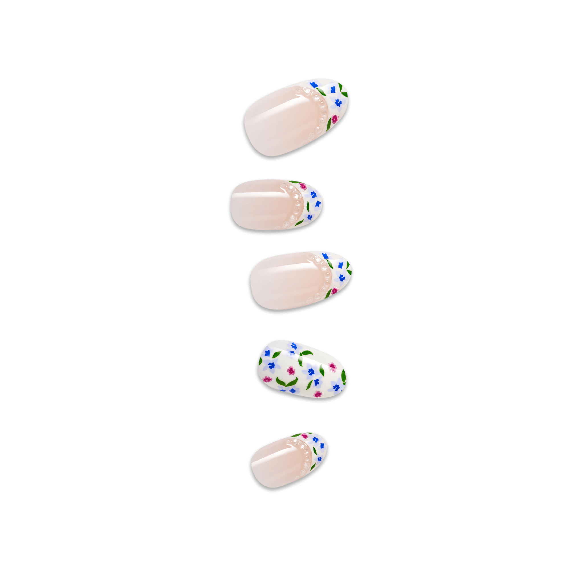 Impress Design No Glue Fake Press On Nails - Happy Mood | French Desig ...
