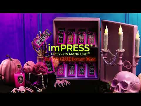 imPRESS MINI Halloween Press-On Manicure for Kids - Scary Story