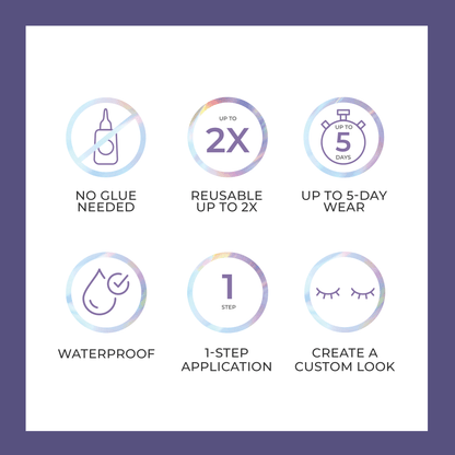 imPRESS Falsies Long Lasting Pre-Glued Lash Clusters Kit - Demi Wispy