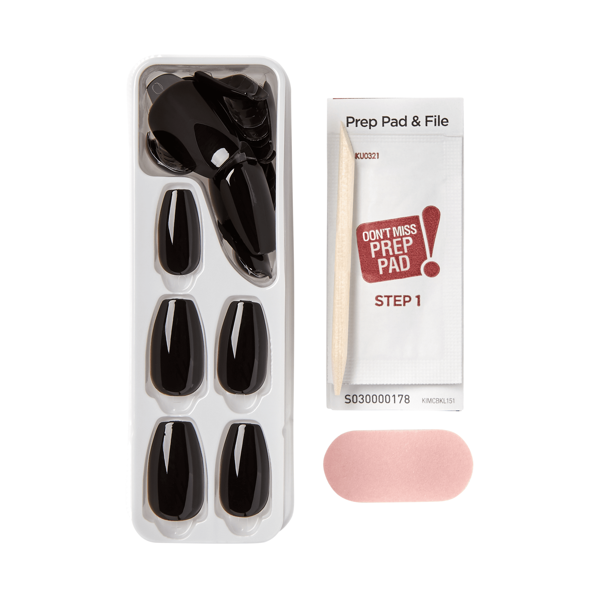 imPRESS Color Press On Nails - All Black
