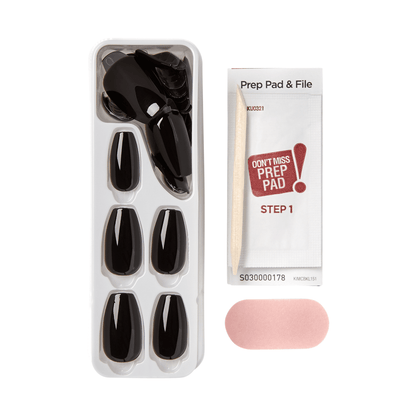 imPRESS Color Press On Nails - All Black