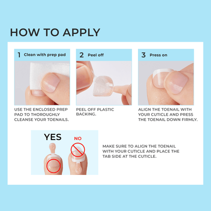 imPRESS Design Press On Pedicure - Cool It Down