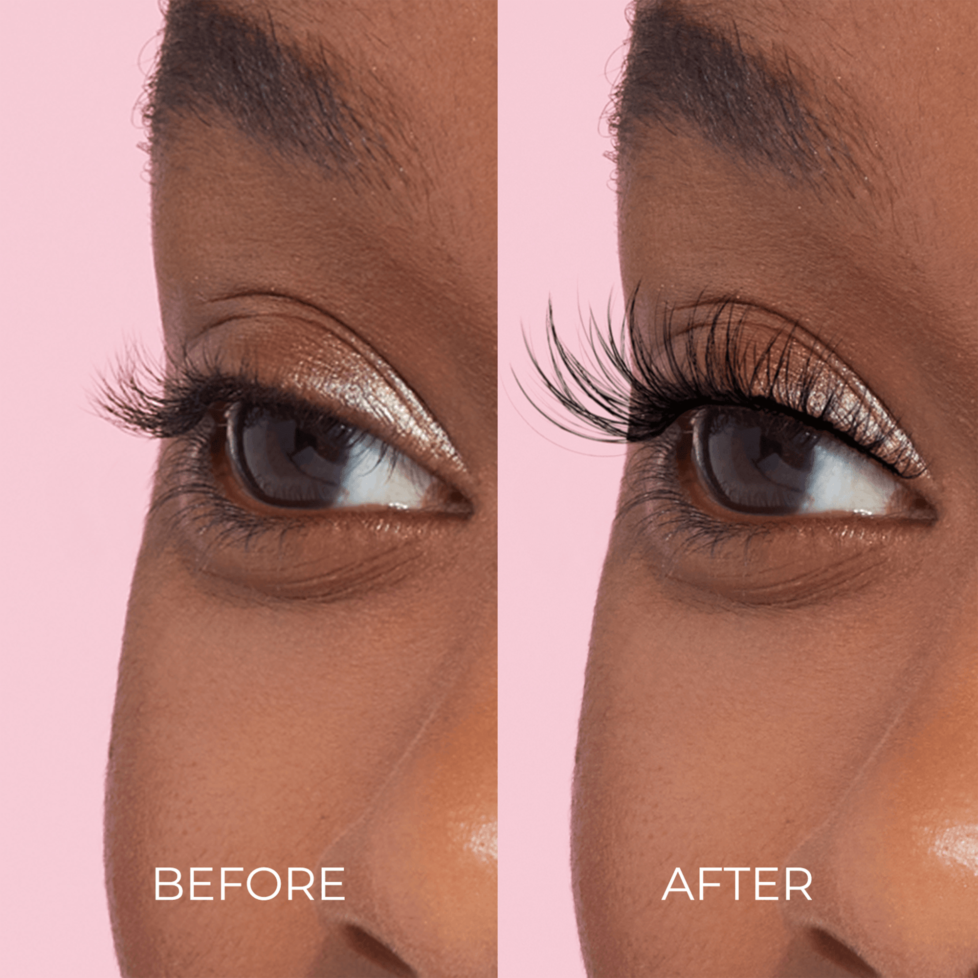 Impress Falsies Pre-Glued False Eyelashes Starter Kit - Natural &amp; Wispy | 50 Lash Clusters, With Applicator, 10mm-14mm