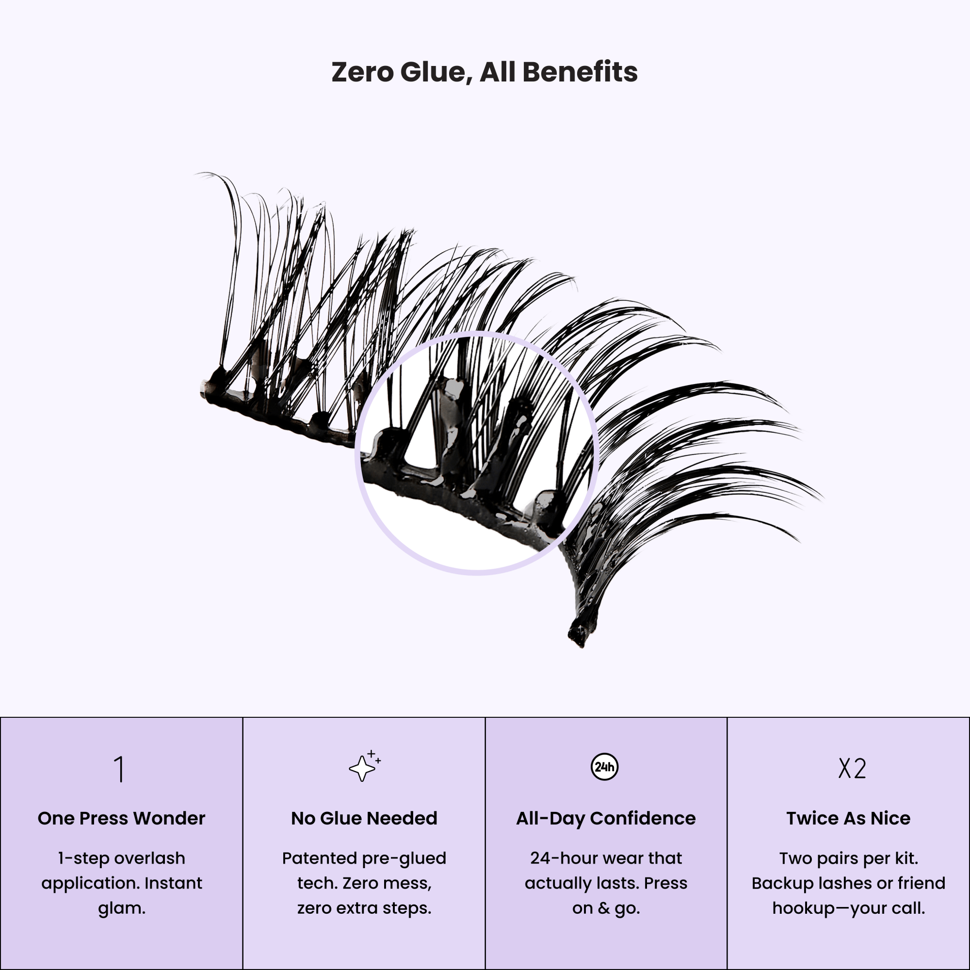 imPRESS Falsies Pre-Glued Strip Lashes Kit - Classic Volume