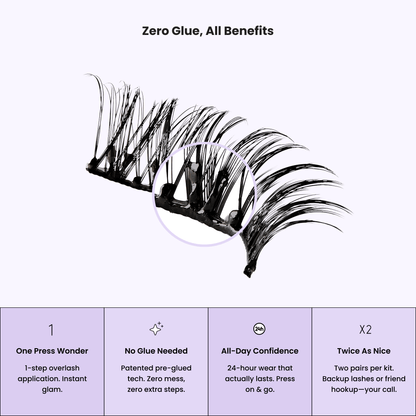 imPRESS Falsies Pre-Glued Strip Lashes Kit - Classic Volume