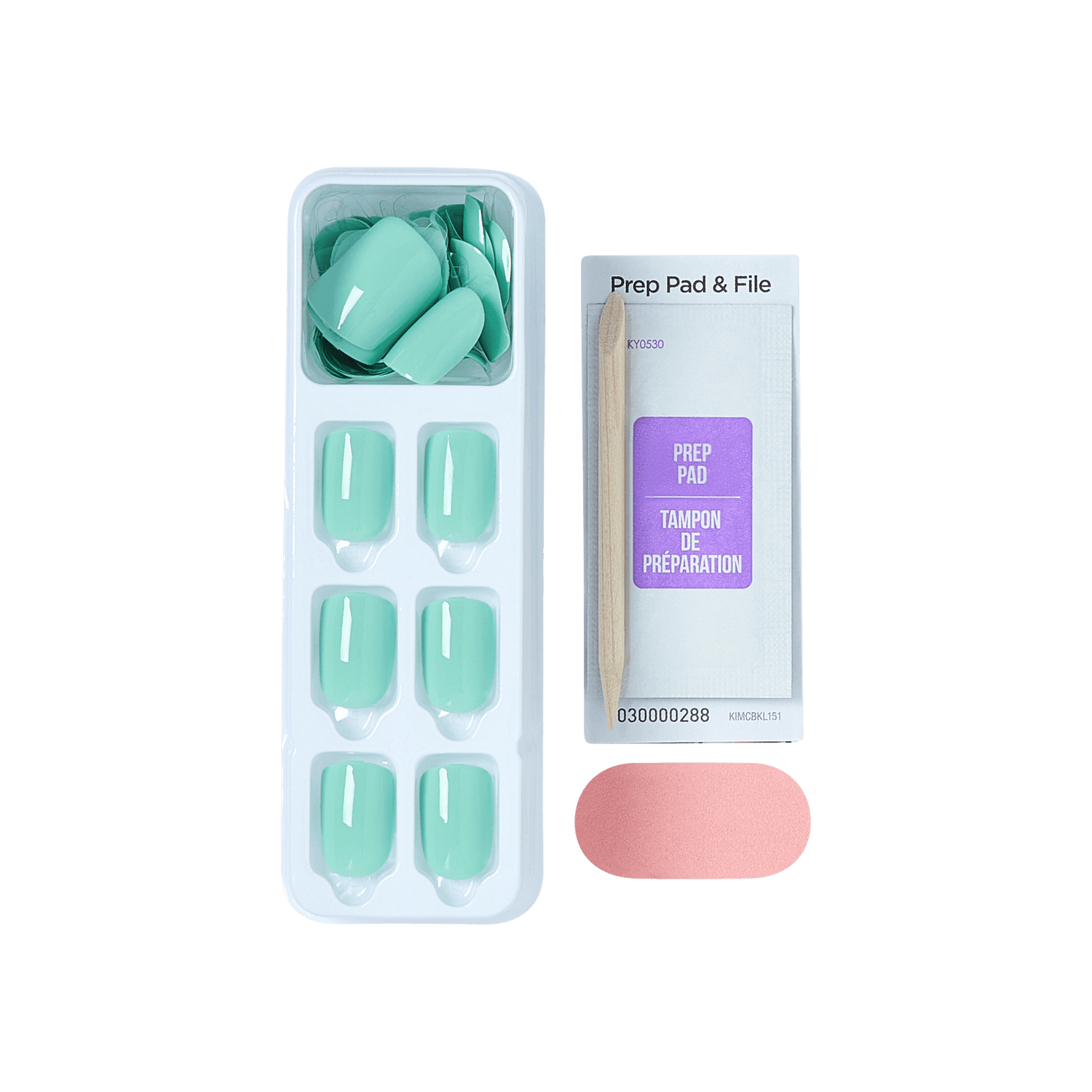 Impress Color No Glue Fake Press On Nails - Get Closer | Solid, Green, Short, Squoval, Manicure