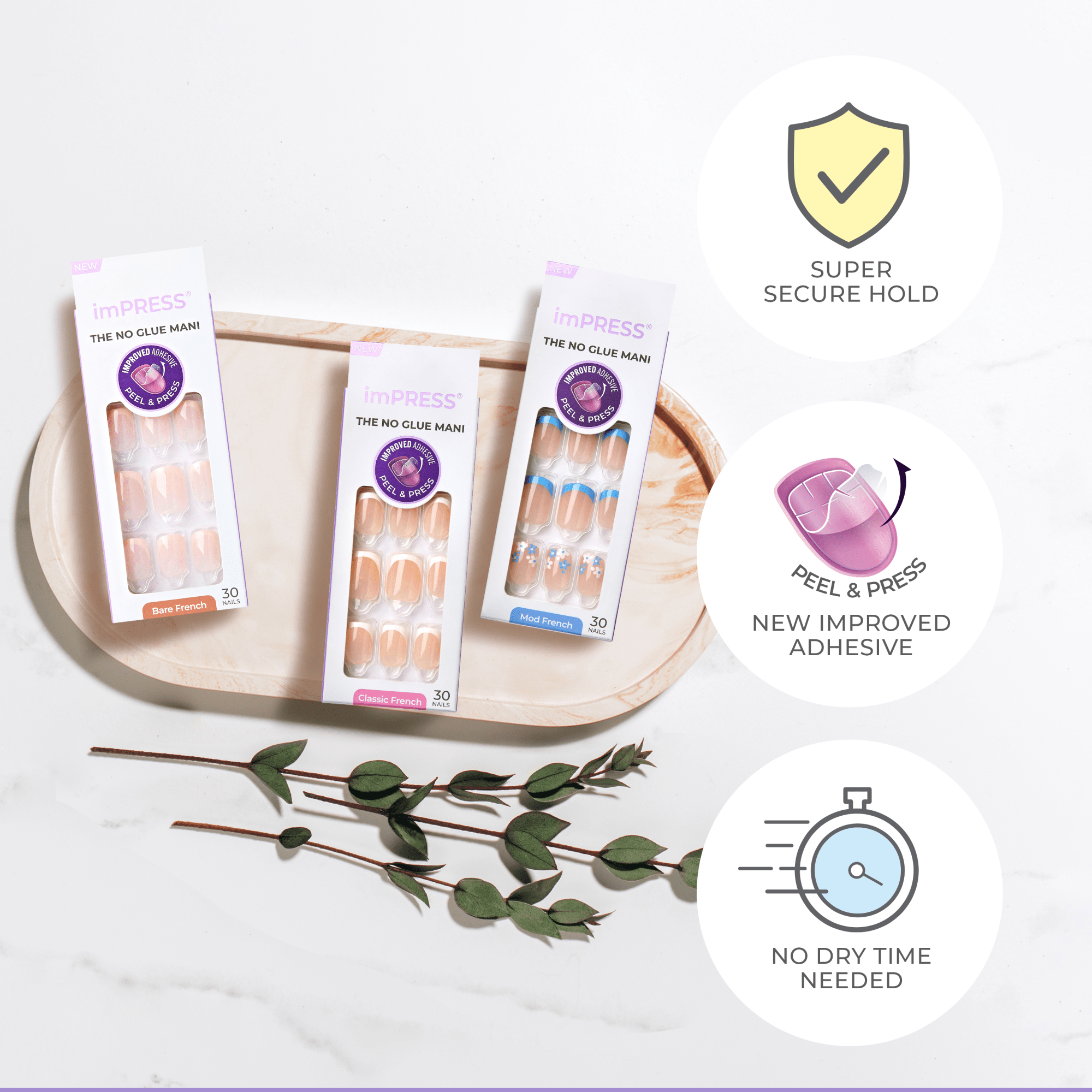 imPRESS French Press On Nails - Everlasting