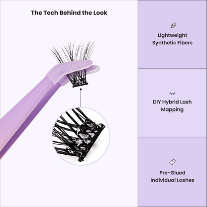 imPRESS Falsies Pre-Glued Individual Lashes Starter Kit