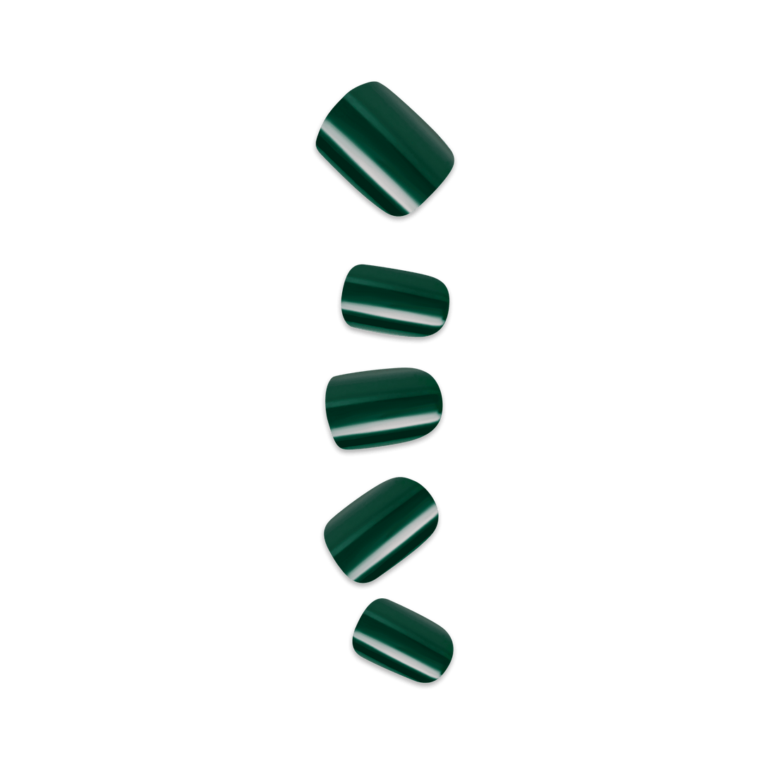 Impress Color No Glue Fake Press On Nails - Stand Out | Solid, Green, Short, Squoval, Manicure