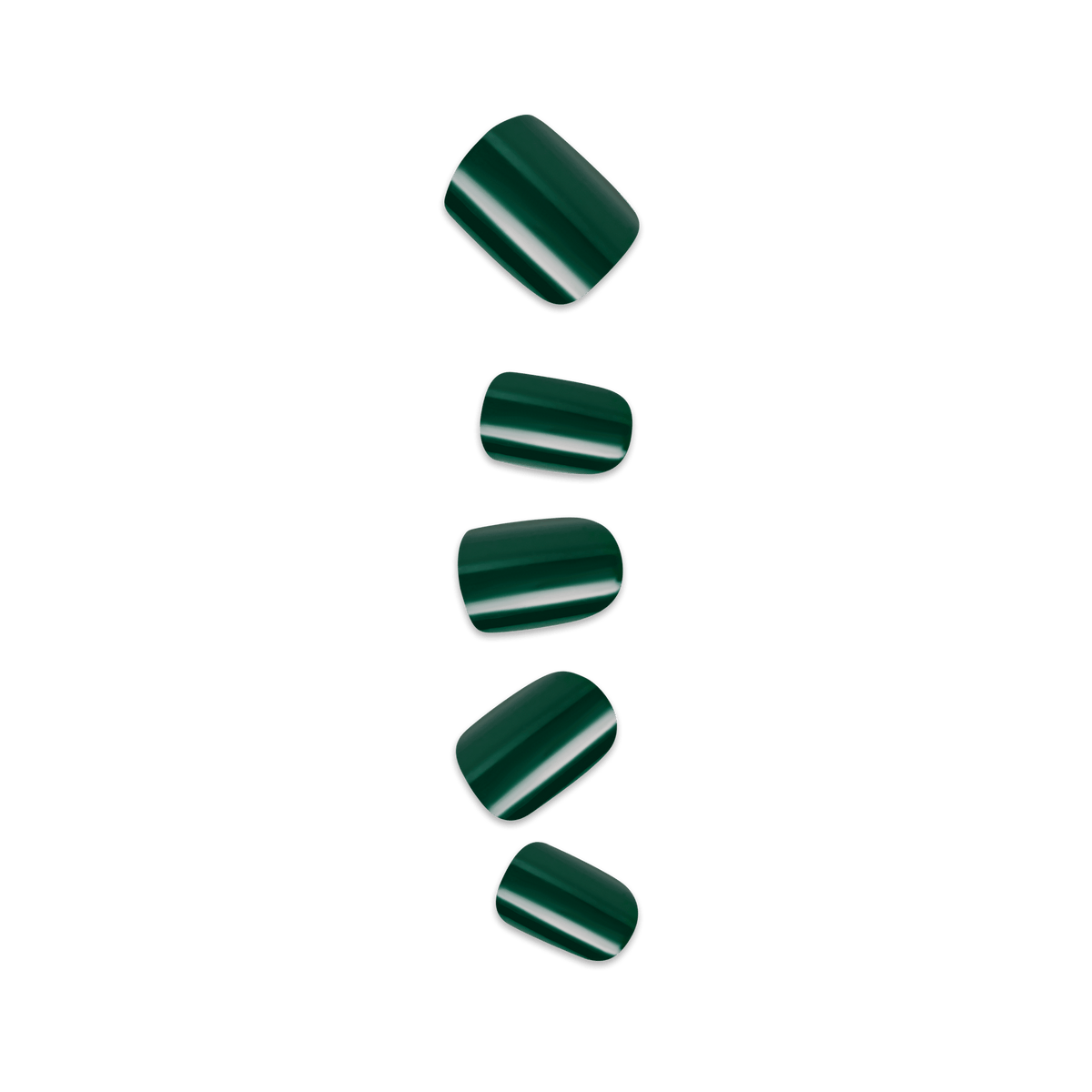 Impress Color No Glue Fake Press On Nails - Stand Out | Solid, Green, Short, Squoval, Manicure
