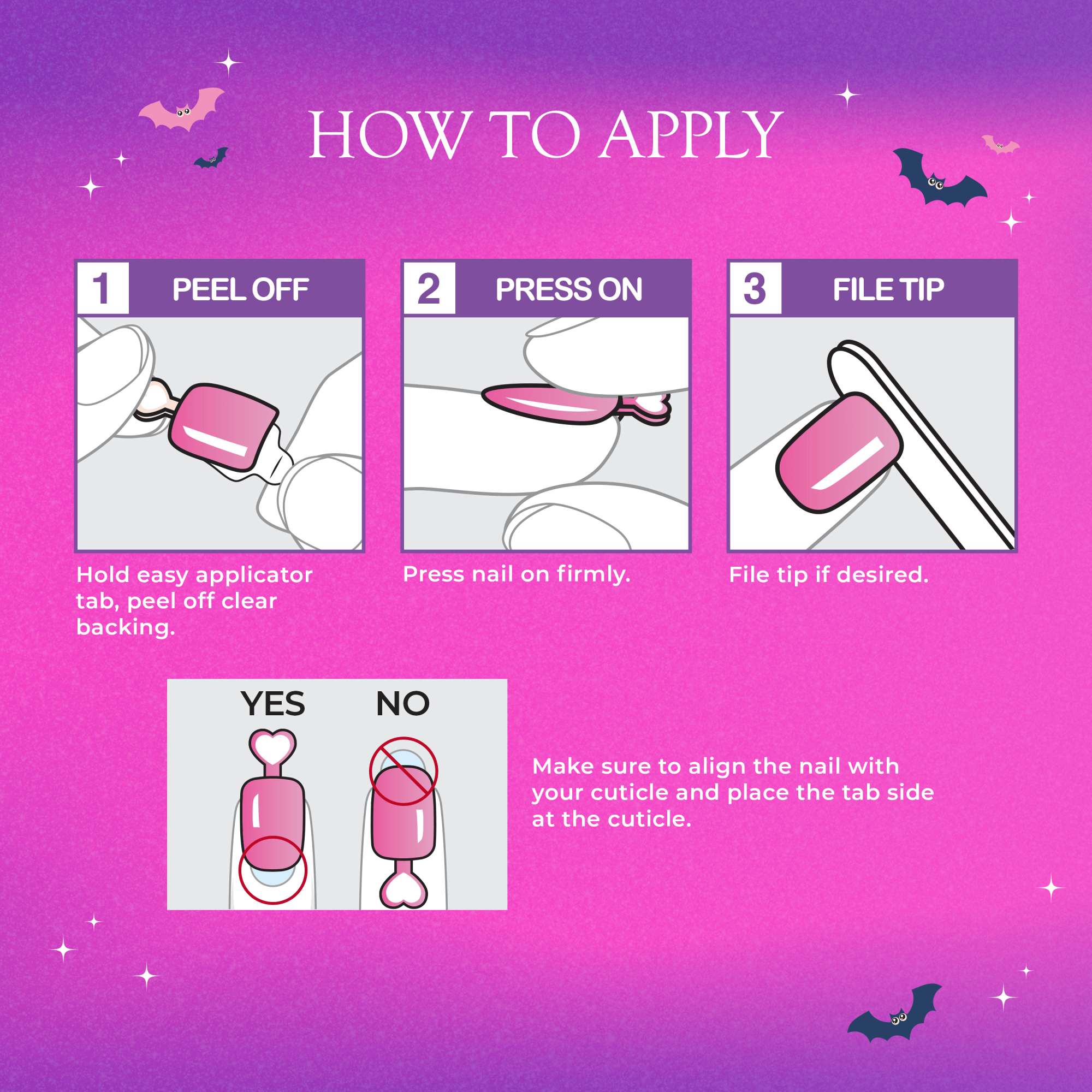 Impress Kids Halloween No Glue Fake Press On Nails - Spookz | Design, Multicolor, Kids, Squoval, Glow In The Dark, Manicure
